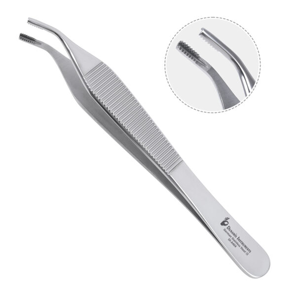 Adson Brown Tissue Forcep Curved